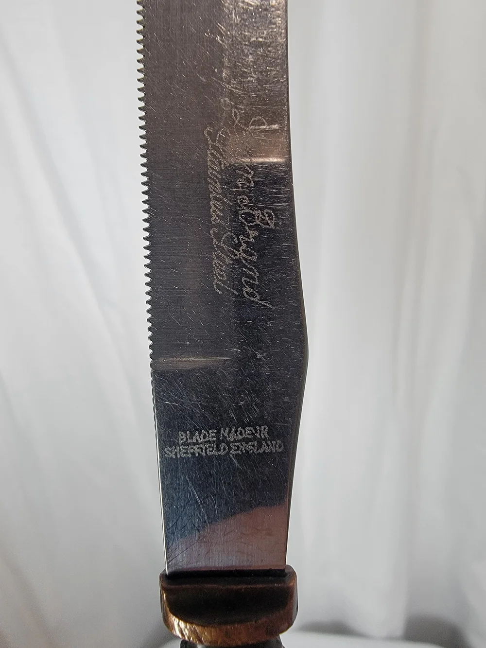 Bakelite Steak Knives Set Of Four George Wood & Sons Sheffield England